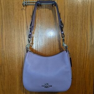Coach lavender leather shoulder bag